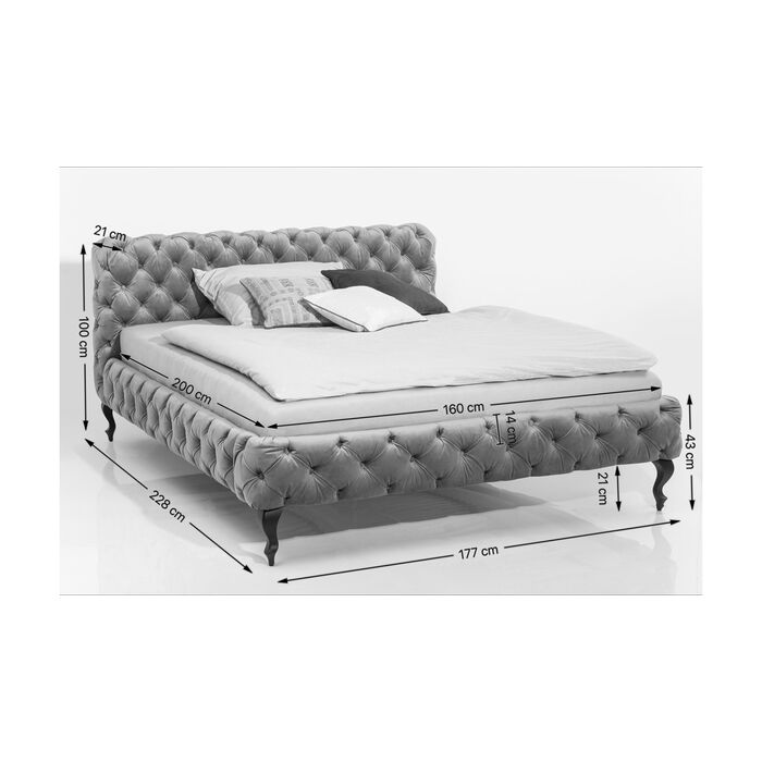 Bett Desire Velvet Rose 160x200cm
