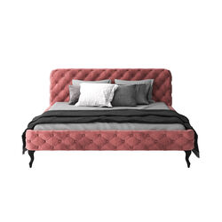 Cama Desire Velvet rosa 180x200cm