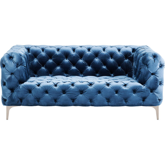 Sofa Look 2-Sitzer Velvet Blau