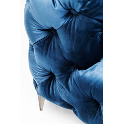 Sofa Look 2-Sitzer Velvet Blau