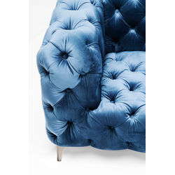 Sofa Look 2-Sitzer Velvet Blau