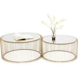 Coffee Table Wire Brass (2/Set)