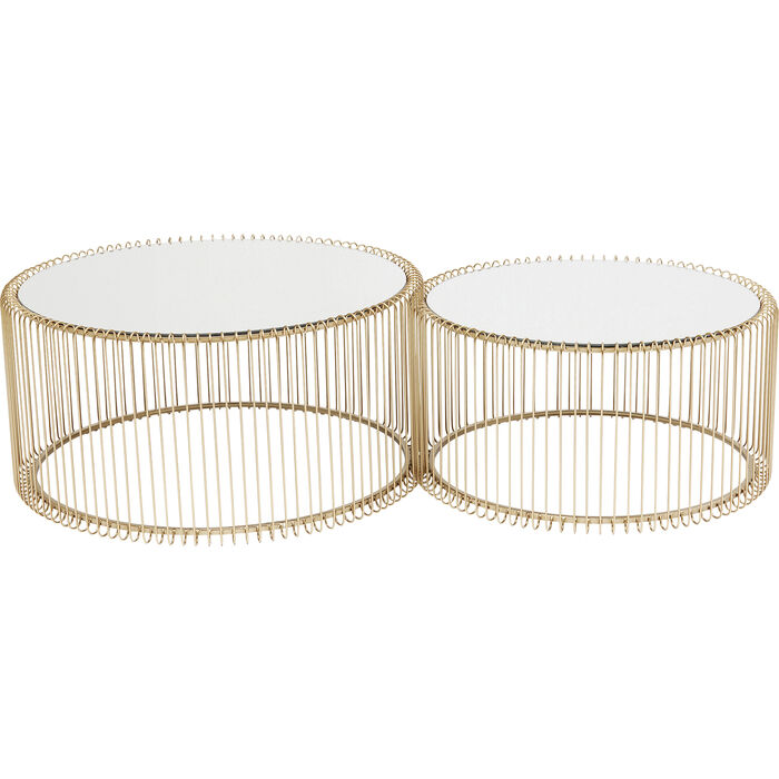 Coffee Table Wire Brass (2/Set)