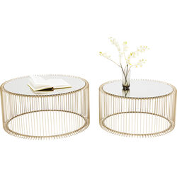 Coffee Table Wire Brass (2/Set)