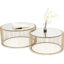 Coffee Table Wire Brass (2/Set)