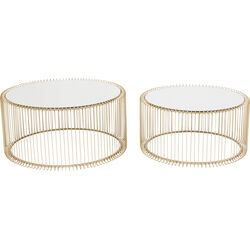 Coffee Table Wire Brass (2/Set)