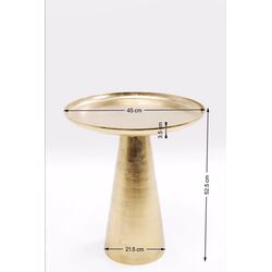 Beistelltisch Plateau Uno Brass Ø45cm