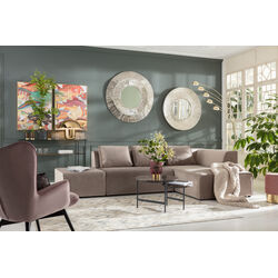 83521 - Corner Sofa Infinity Velvet Taupe Right