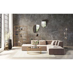 Ecksofa Infinity Velvet Taupe Rechts