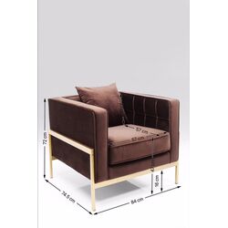 Fauteuil Loft marron