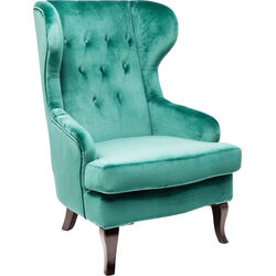 Ohrensessel Vintage Grün