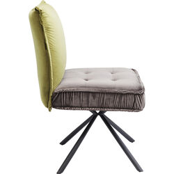 Silla giratoria Chelsea verde