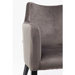 Chaise a. acc. Black Mode gris