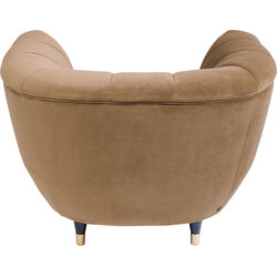 Fauteuil Spectra velours marron