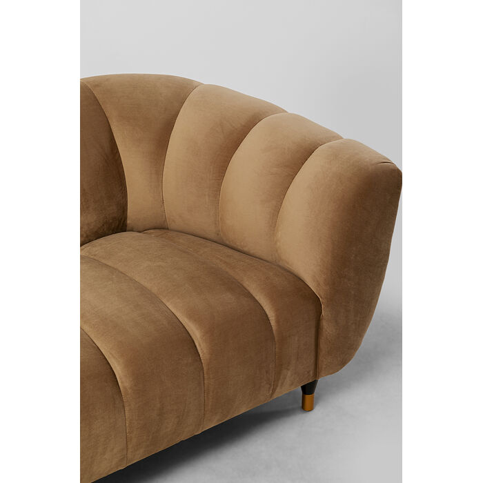 Sofa Spectra Velvet Brown 3-Seater 245cm