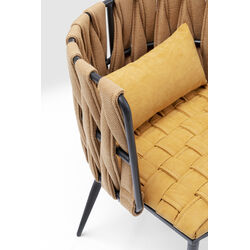 Chaise a. acc. Cheerio jaune a.coussin