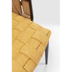 Chaise a. acc. Cheerio jaune a.coussin