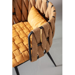 Chaise a. acc. Cheerio jaune a.coussin