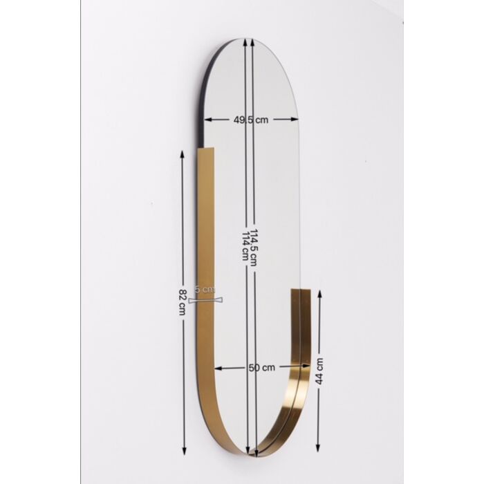 Spiegel Hipster Oval 50x114cm