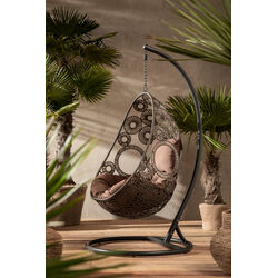 Chaise suspendue Ibiza marron