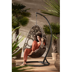 Chaise suspendue Ibiza marron