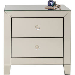 Petite commode Luxury Pearl 2-tiroirs