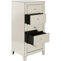 Commode haute Luxury Pearl 5-tiroirs