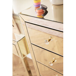 Commode haute Luxury Pearl 5-tiroirs