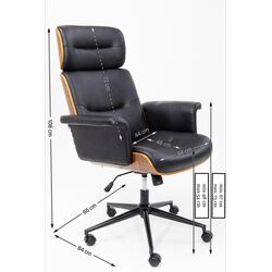 Chaise de bureau pivotante Check Out