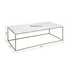 Coffee Table Key West Gold 120x60cm