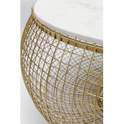 Coffee Table Cesta Marble Gold Ø100cm