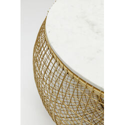 Coffee Table Cesta Marble Gold Ø100cm