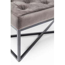 Bench Crossover Grey Black 150x40cm