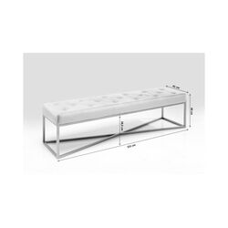 Bank Crossover Grau Schwarz 150x40cm