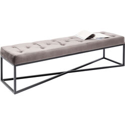 Banquette Crossover gris noir 150x40cm