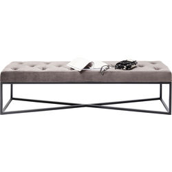 Panca Crossover grigio/nero 150x40cm