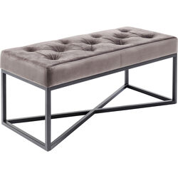 Panca Crossover grigio/nero 90x40cm