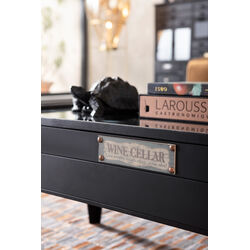 Coffee Table Collector Black 122x55cm