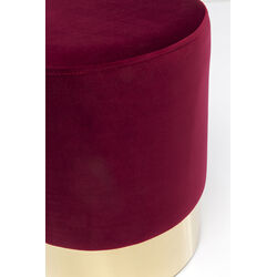 Hocker Cherry Bordeaux Brass Ø35cm