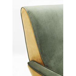 Fauteuil Luna haut dossier vert