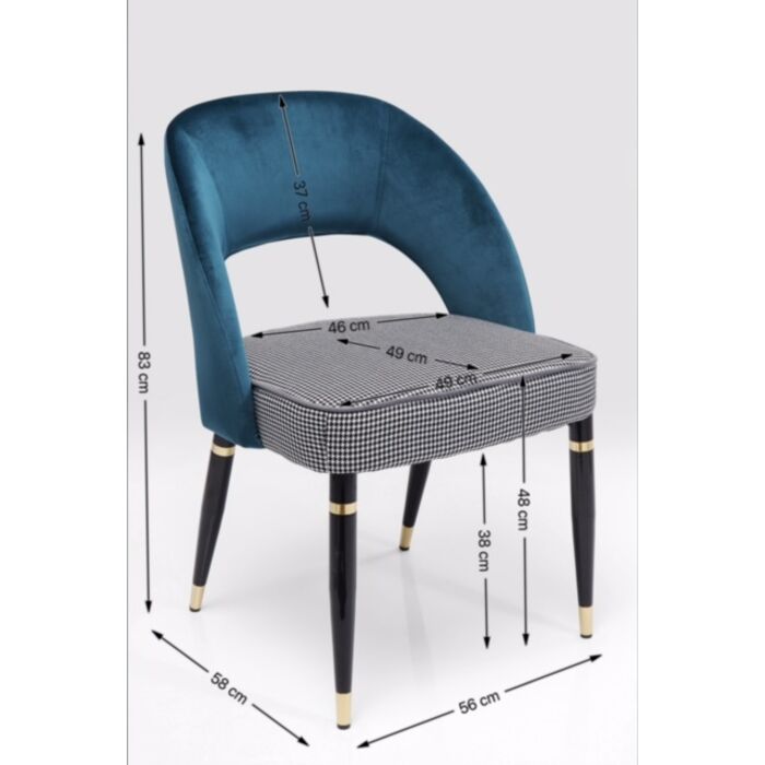 Stuhl Samantha Petrol
