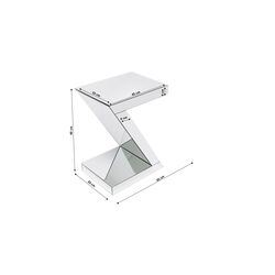 Table d'appoint Luxury Z 45x33cm