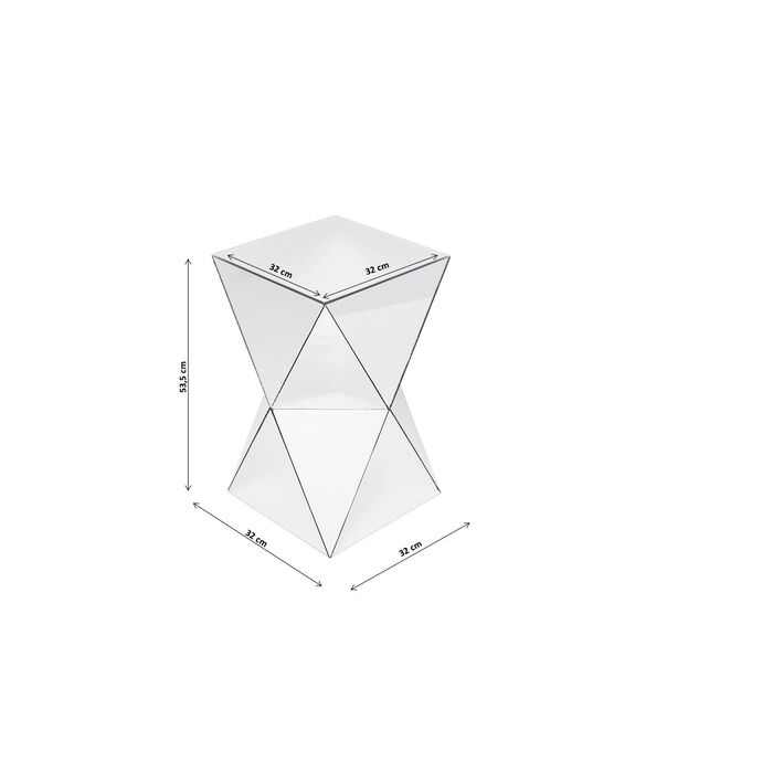 Table d'appoint Luxury Triangle 32x32cm
