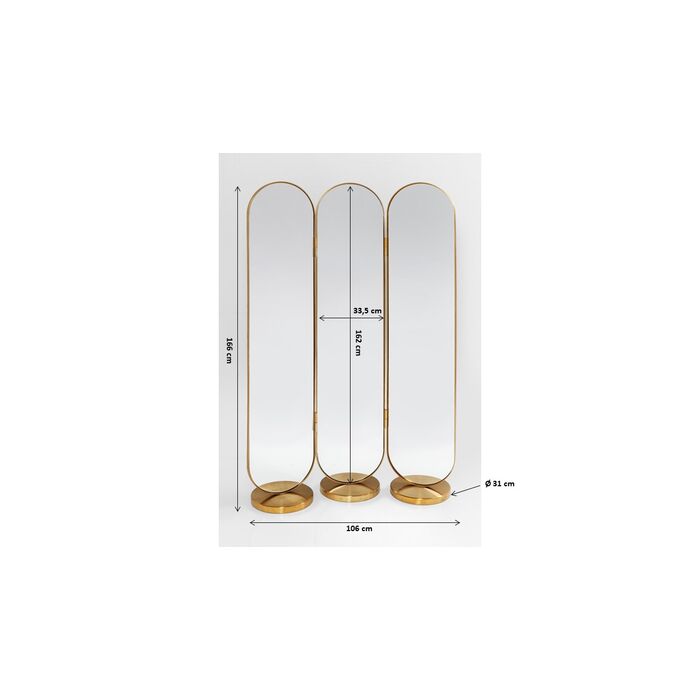 Standspiegel Curve 106x166cm