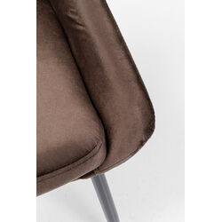 Chaise East Side marron