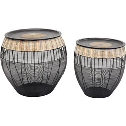 Table d'appoint African Drums (2/Set)
