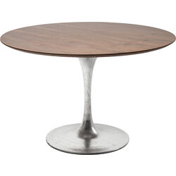Table Invitation Set Walnut Zinc Ø120cm