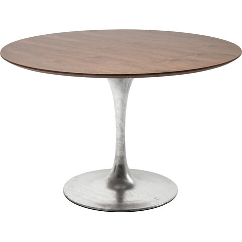 Table Invitation Set Walnut Zinc Ø120cm