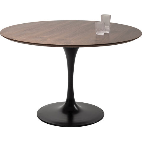 Table Invitation Set Walnut Black Ø120cm