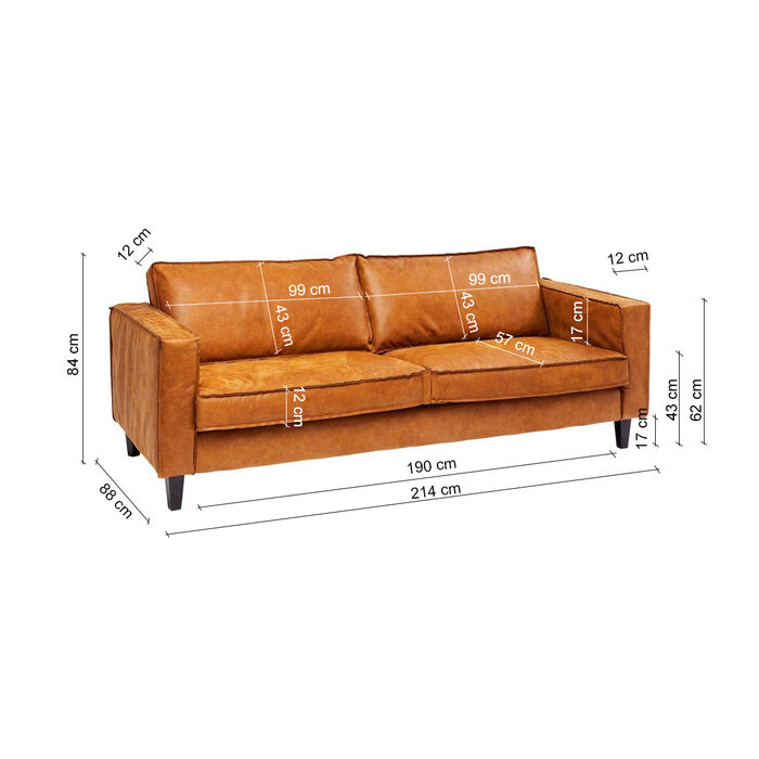 Sofa Neo 2-Sitzer Tobacco